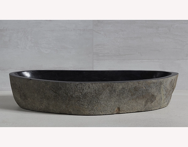 раковина из речного камня 82x36x15