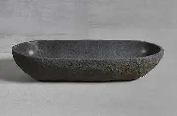 1RS1NO-04 раковина из речного камня 80x31x16